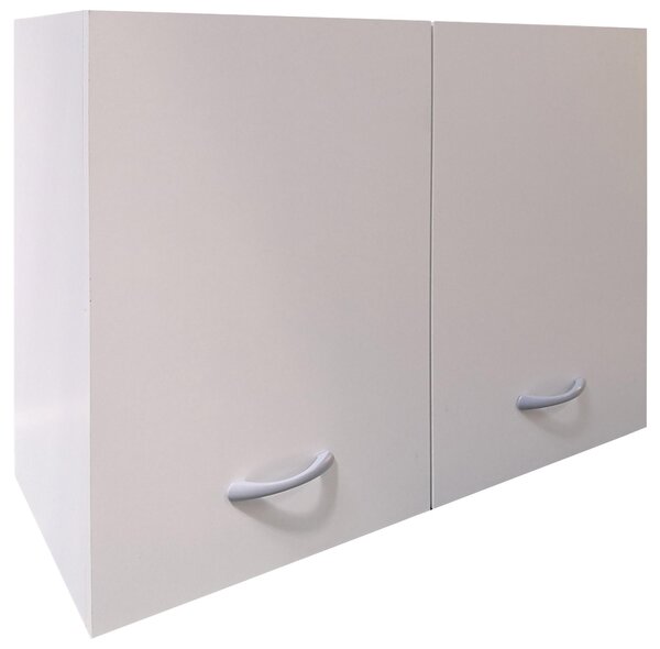 Pensile da Cucina 2 Ante 80x33x60 cm in Legno Bianco