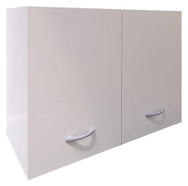 Pensile Scolapiatti da Cucina 2 Ante 80x33x60 cm in Legno Bianco