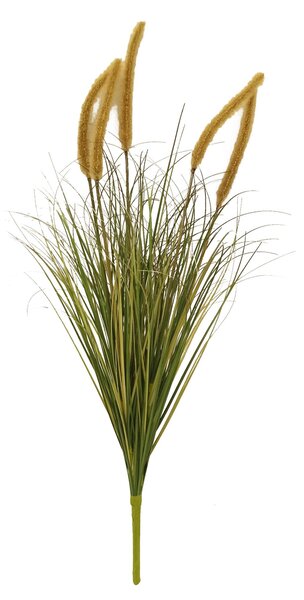 Set 2 Pianta Pennisetum Artificiale con Fiori 79 cm Verde
