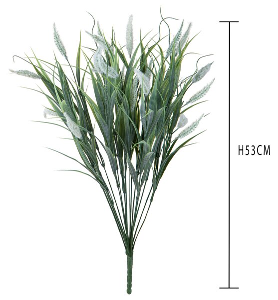 Set 3 Pianta Artificiale di Pennisetum Artificiali Altezza 53 cm