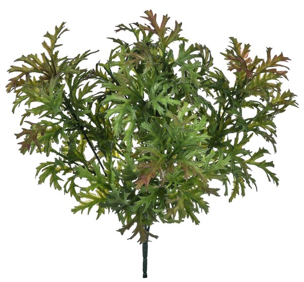 Set 6 Cespugli Artificiale Verde Plastificato Altezza 35 cm Verde