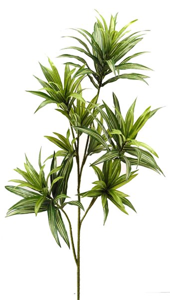Set 3 Dracena Artificiale con 141 Foglie Altezza 83 cm Verde