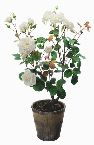 Rose Artificiali con Vaso Altezza 92 cm