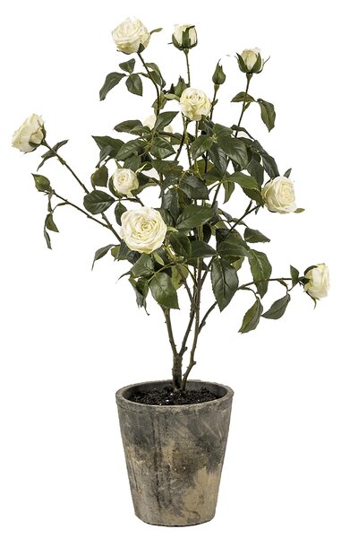 Mini Rose Artificiali in Vaso Altezza 69 cm