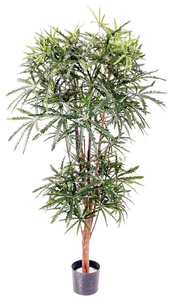 Aralia Artificiale a 2 Diramazioni con 954 Foglie Altezza 150 cm Verde