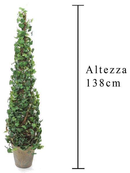 Edera Artificiale cono Altezza 138 cm Verde