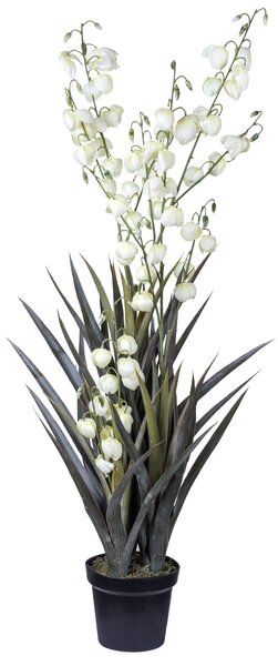 Yucca Artificiale con Vaso Altezza 125 cm Verde
