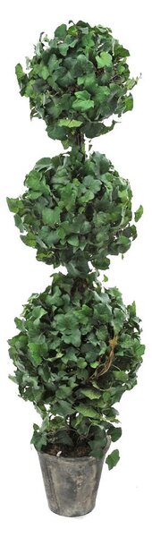 Edera Artificiale Forma Sfera Altezza 120 cm Verde
