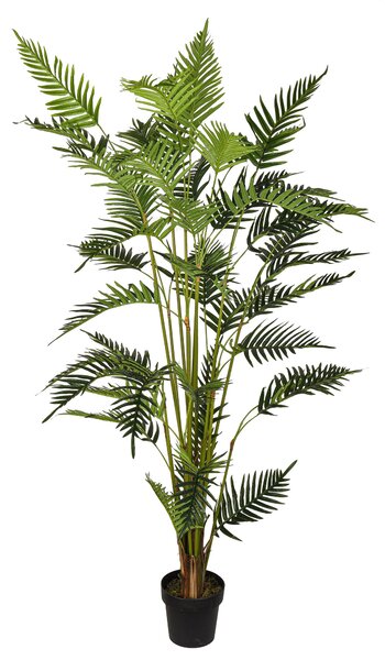 Chamadorea Artificiale in Vaso con 45 Foglie Altezza 180 cm Verde