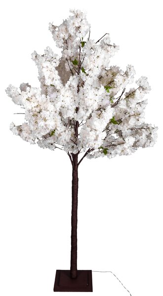 Mandorlo Artificiale ad Uso interno con Led Altezza 210 cm Bianco