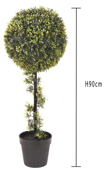 Bossolo Artificiale Sfera Altezza 90 cm Verde