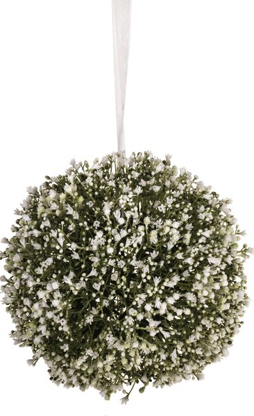 Sfera Gypsophila Artificiale in Sintetico Larghezza 25 cm Bianco