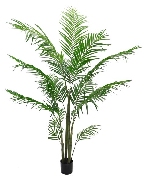 Areca Palm Artificiale con Vaso Altezza 185 cm Verde