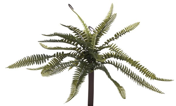 Set 3 Mini Felce Artificiale con 22 Foglie Altezza 36 cm Verde