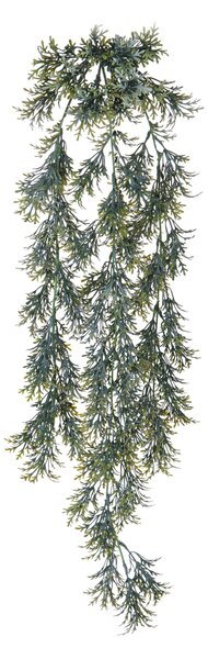 Set 4 Piante Artificiali di Senecio Pendente Altezza 78 cm Grigio