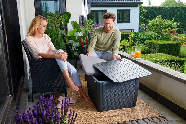 Poltrona da Giardino 62x60x89 cm in Resina Keter Iowa Dining Chari Antracite