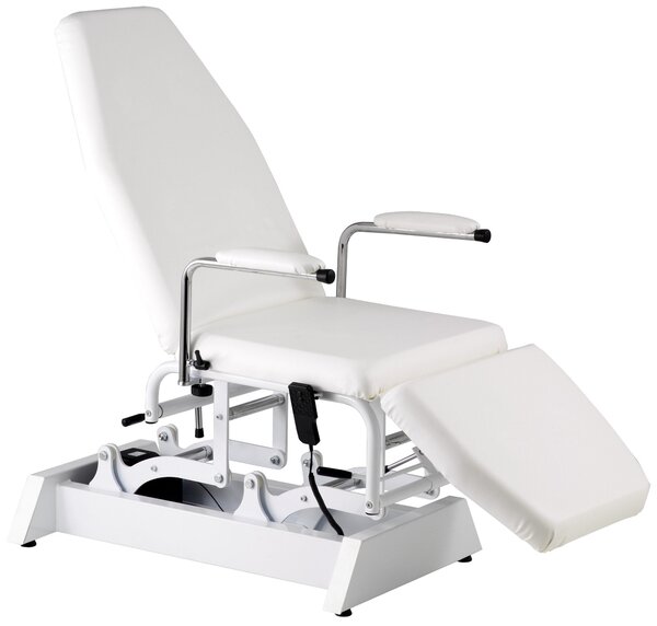 Poltrona Lettino per Estetista Elettrica 190x60 cm Nasti Multiservice Bianca