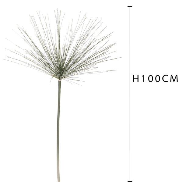 Set 8 Rami di Cyperus Artificiale Altezza 100 cm Verde