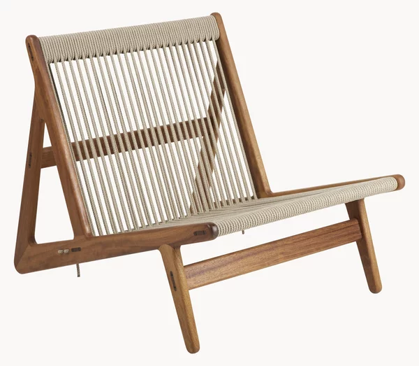 Poltrona da giardino in legno di Iroko fatta a mano MR01 Initial