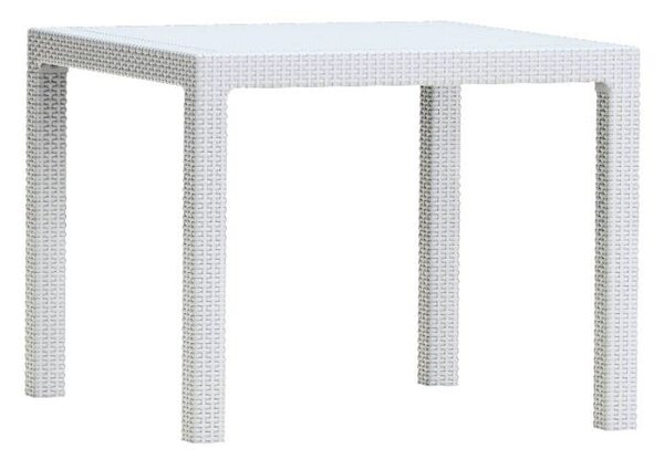 Tavolo da Giardino 95x95x74,5 cm in Resina Keter Quartet Bianco