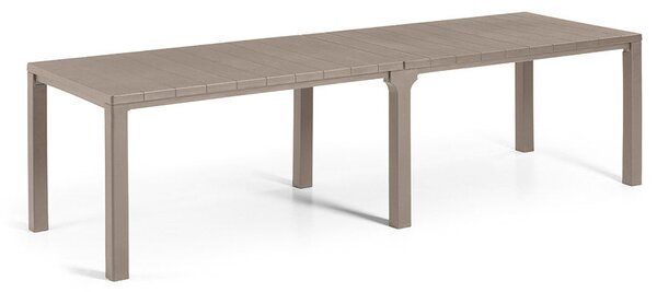 Tavolo Doppio da Giardino 295x90x74,5 cm in Resina Keter Kulie Double Cappuccino
