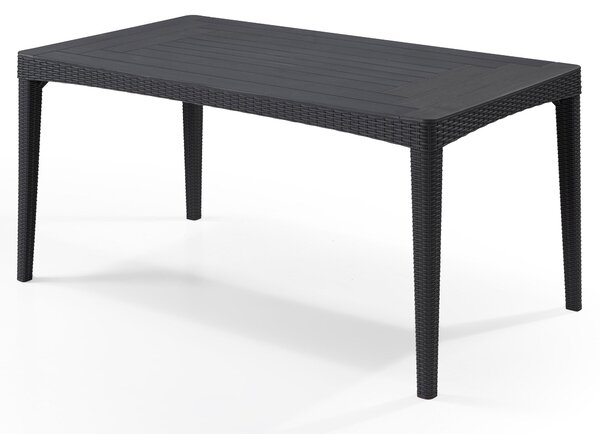 Tavolo da Giardino 160x90x74 cm in Resina Keter Girona Antracite