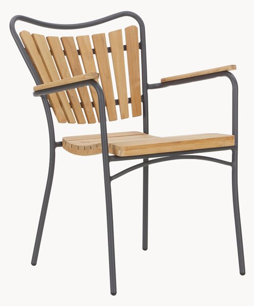 Sedie da giardino in legno di teak Ellen 2 pz