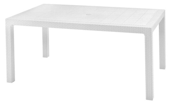 Tavolo da Giardino 160,5x94,5x74,5 cm in Resina Keter Melody Bianco