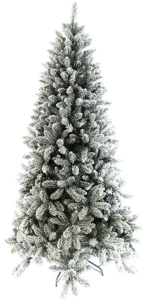 Albero di Natale Artificiale Innevato Basicsnow Verde Altezza 180 cm