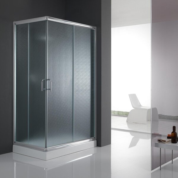 Box Doccia 2 Ante Scorrevoli in Cristallo H200 Fosterberg Aarhus 80x120xH200 cm