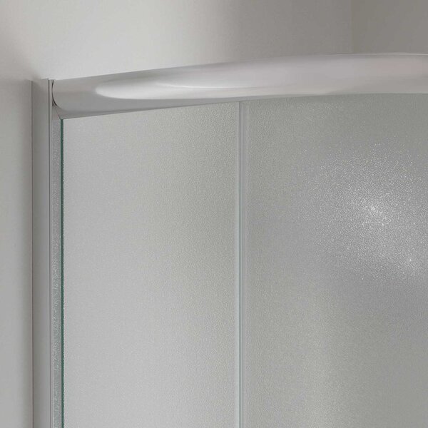 Box Doccia Semicircolare 80x80 cm 2 Ante Scorrevoli in Cristallo Opaco 5mm H185 Fosterberg Aarhus
