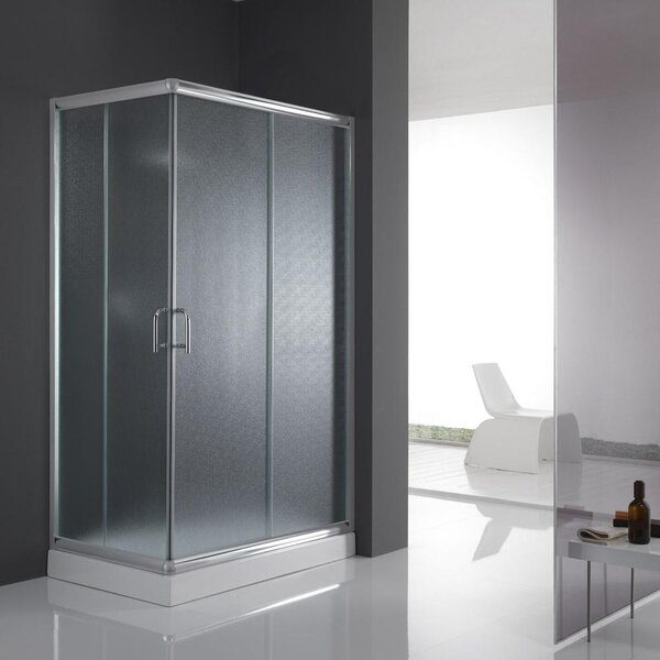 Box Doccia 2 Ante Scorrevoli in Cristallo H200 Fosterberg Aarhus 80x120xH200 cm