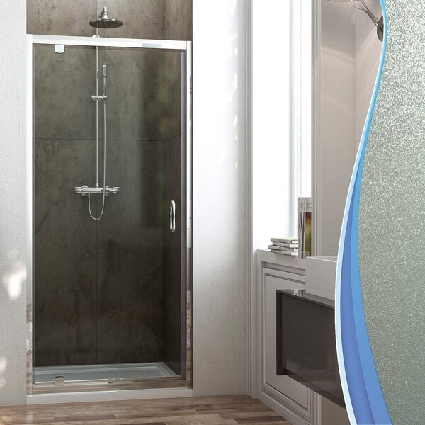 Porta Parete Doccia 1 Anta Battente In Cristallo Opaco 6mm H185 Fosterberg Koge 75xH185 cm