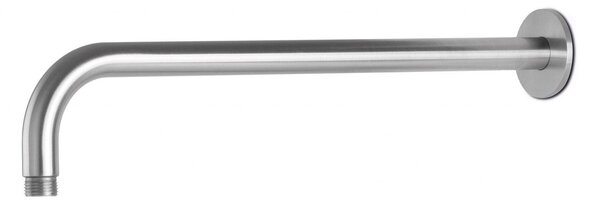 Braccio Soffione Doccia Tondo 40 cm in Acciaio Inox Satinato Nilo
