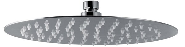 Soffione Doccia Tondo Ultraslim Ø25 cm in Acciaio Inox Satinato Nilo