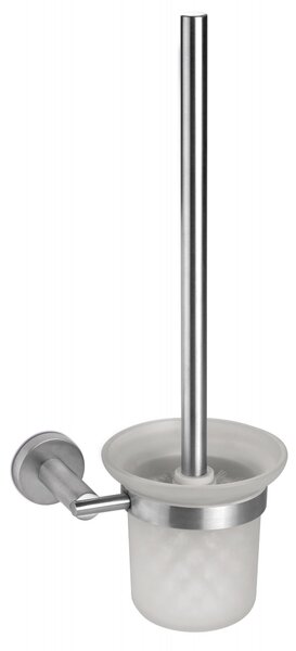 Porta Scopino da Parete in Acciaio Inox Satinato Nilo