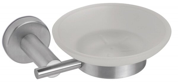 Porta Sapone da Parete in Acciaio Inox Satinato Nilo