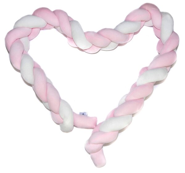 Paracolpi Treccia per Culla Riduttore 2m Dolce Nanna Rosa