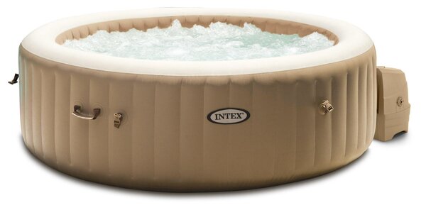 Vasca Idromassaggio da Esterno Gonfiabile Riscaldata 4 Posti Ø196x71 cm Intex 28426 Beige