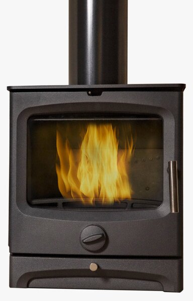 Stufa a Legna in Ghisa 5 kW 43x29,75x49,4 cm Belen Nera