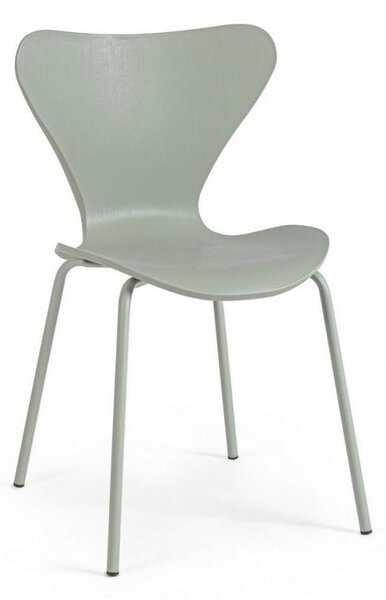 Set 4 Sedie 50x49,5x82 cm in Plastica Verde