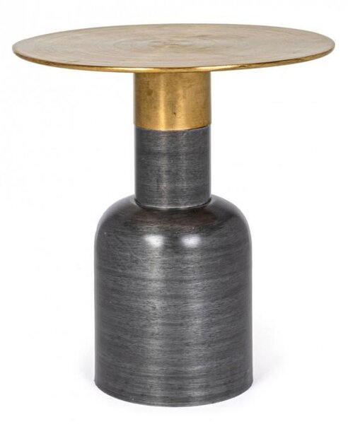 Tavolino Basso Ø45x49 cm in Acciaio