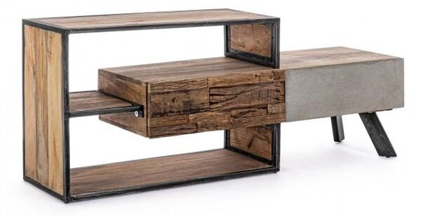 Mobile TV 2 Cassetti 145x40x60 cm in Legno