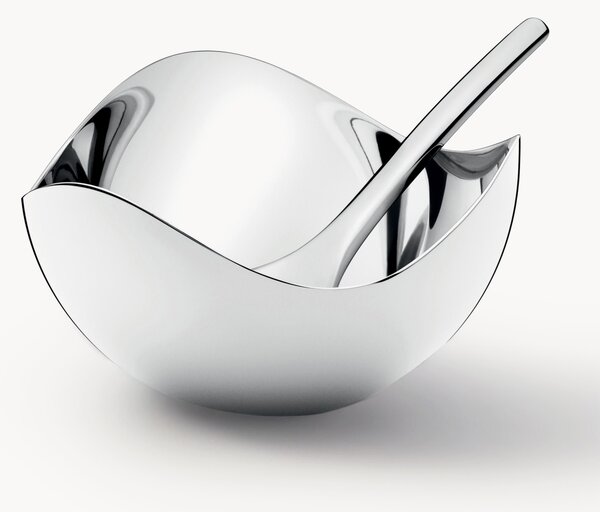 Portasale in acciaio inox con cucchiaio Bloom