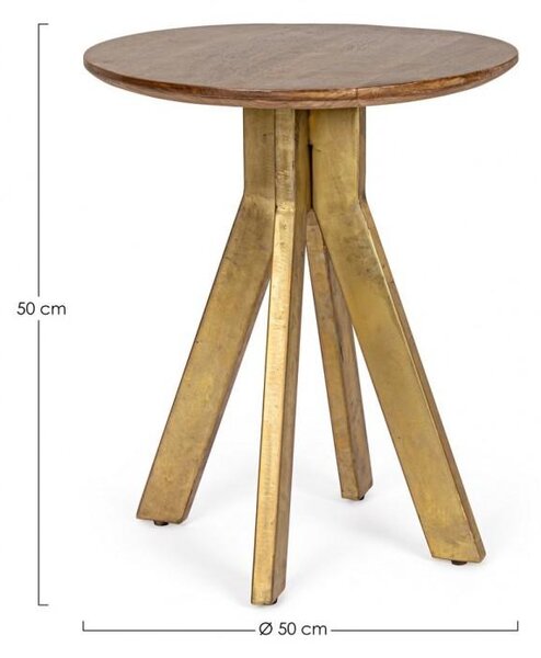 Tavolino Basso Ø50x50 cm in Legno