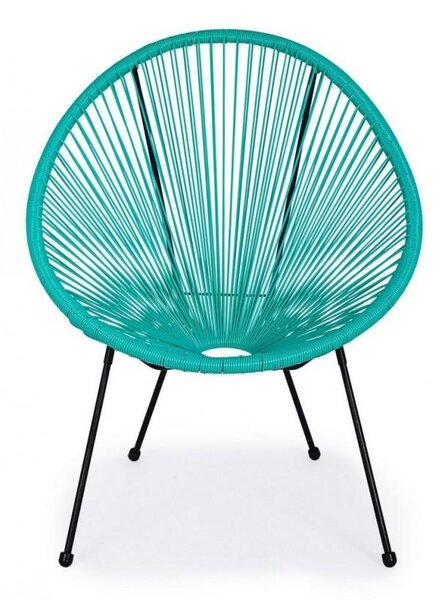 Poltrona Parker 72x78x89 cm in Acciaio e Fibra Sintetica