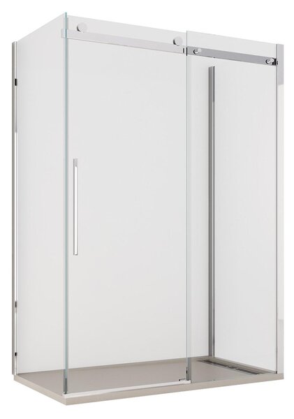 Box Doccia 3 Lati 70x100x70 cm 1 Anta Scorrevole in Cristallo Trasparente 8mm H195 Bonussi Alina
