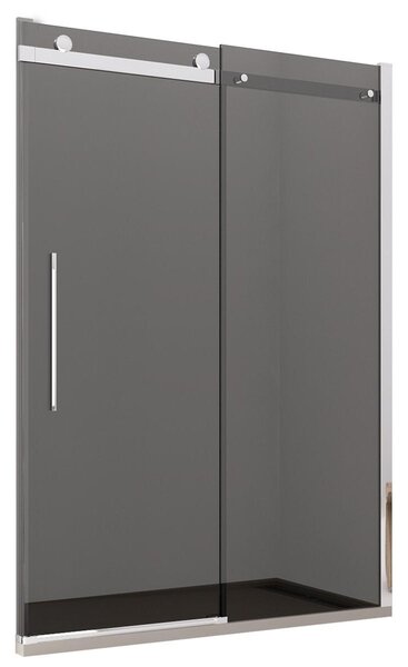 Porta Parete Doccia 110 cm 1 Anta Scorrevole in Cristallo Fumè 8mm H195 Bonussi Livia