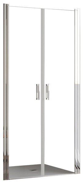 Porta Parete Doccia 70 cm 2 Ante Saloon in Cristallo Trasparente 6mm H195 Bonussi Julia