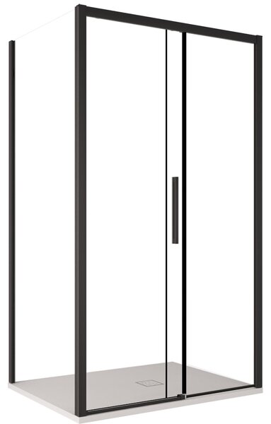 Box Doccia Angolare 70x130 cm 1 Anta Scorrevole in Cristallo Trasparente 6mm H195 Bonussi Eliane